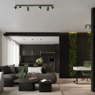 Pendant light Moto green, 1 light