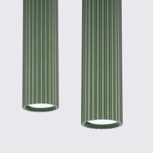Pendant light Moto green, 2 lights