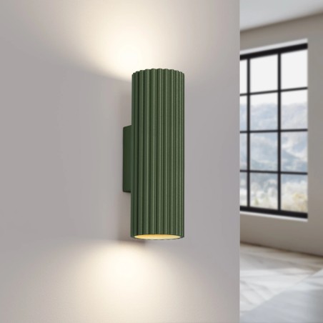 Wall light Moto, green, 20 cm