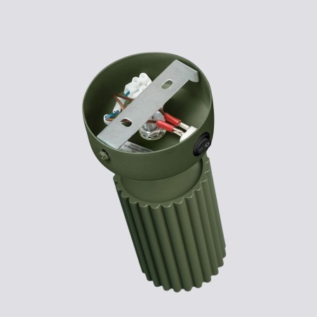 Wall light Moto, green with switch