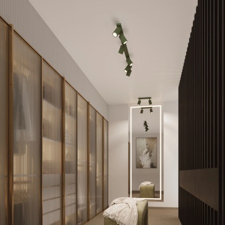 Track light Moto, green, 2 lights