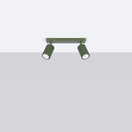 Track light Moto, green, 2 lights