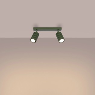 Track light Moto, green, 2 lights