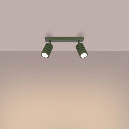 Track light Moto, green, 2 lights