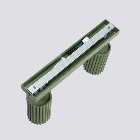 Track light Moto, green, 2 lights