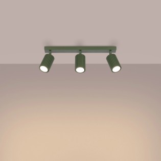 Track light Moto, green, 3 lights