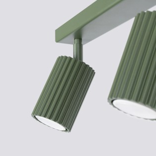 Track light Moto, green, 3 lights