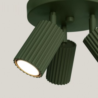 Ceiling light Moto, green, 3 lights