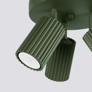 Ceiling light Moto, green, 3 lights