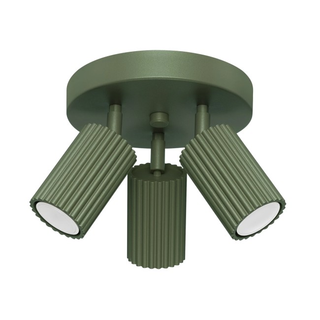 Ceiling light Moto, green, 3 lights