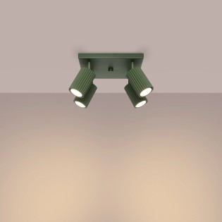 Ceiling light Moto, green, 4 lights