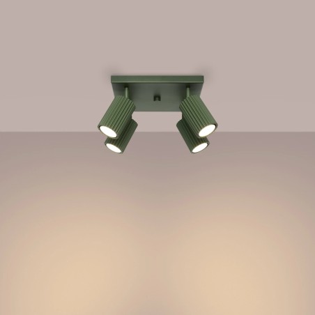 Ceiling light Moto, green, 4 lights