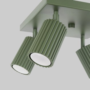 Ceiling light Moto, green, 4 lights