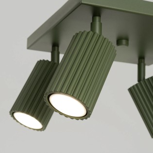 Ceiling light Moto, green, 4 lights