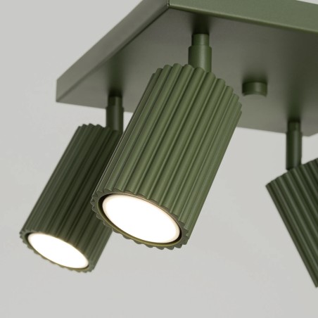 Ceiling light Moto, green, 4 lights