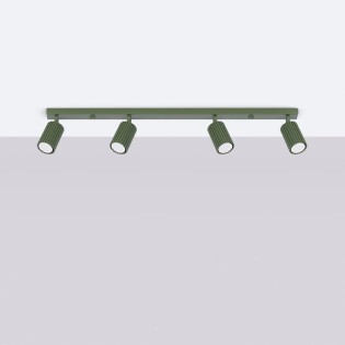 Track light Moto, green, 4 lights