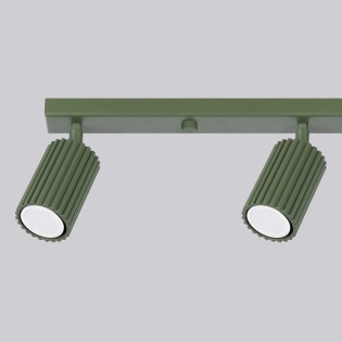 Track light Moto, green, 4 lights