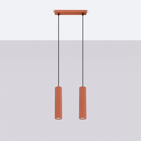 Pendant light Moto red, 2 lights