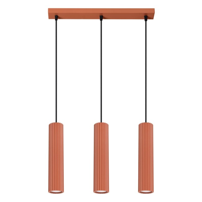Pendant light Moto 3 lights, red