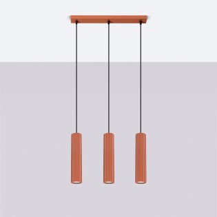 Pendant light Moto 3 lights, red