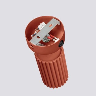 Wall light Moto, red with switch