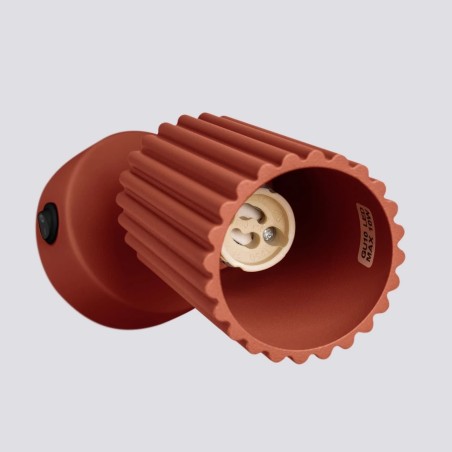 Wall light Moto, red with switch