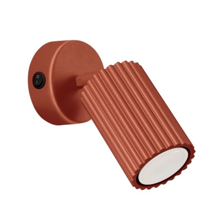 Wall light Moto, red with switch