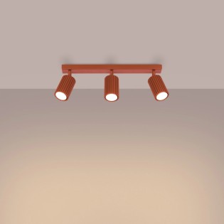 Track light Moto, red, 3 lights