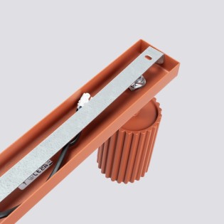 Track light Moto, red, 3 lights