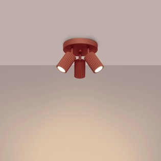 Ceiling light Moto, red, 3 lights