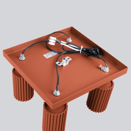 Ceiling light Moto, red, 4 lights