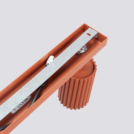 Track light Moto, red, 4 lights