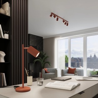 Table lamp Moto, red