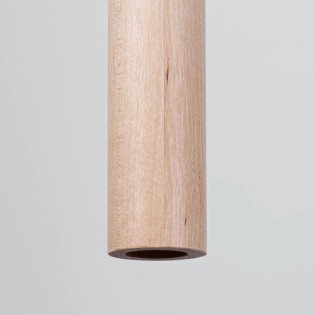 Pendant light Vacu 1 light, natural wood