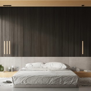 Pendant light Vacu 1 light, natural wood