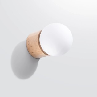 Wall light Usba, natural wood