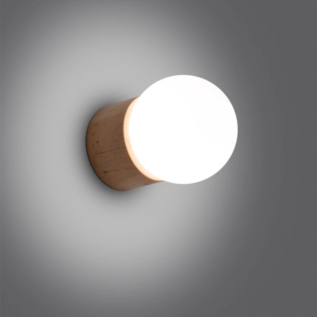 Wall light Usba, natural wood