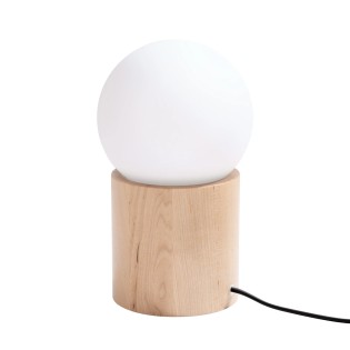 Table lamp Usba, natural wood