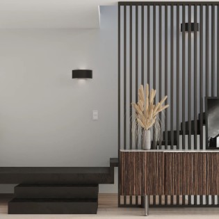 Wall light Usus, black