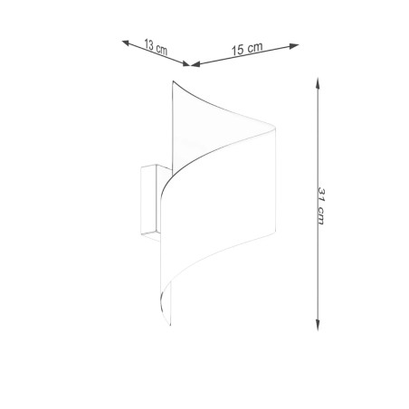Wall light Niri, white