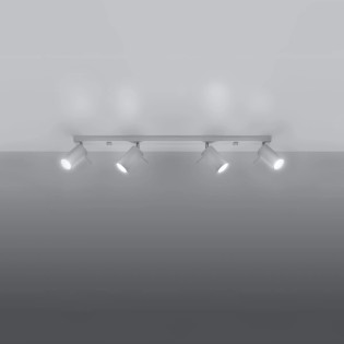 Track light Vinivi, white, 4 lights