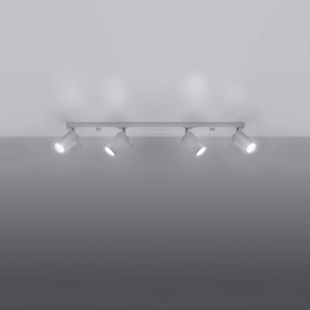 Track light Vinivi, white, 4 lights