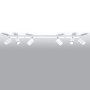 Track light Vinivi, white, 6 lights