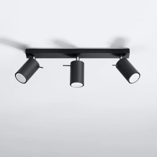 Track light Vinivi, black, 3 lights