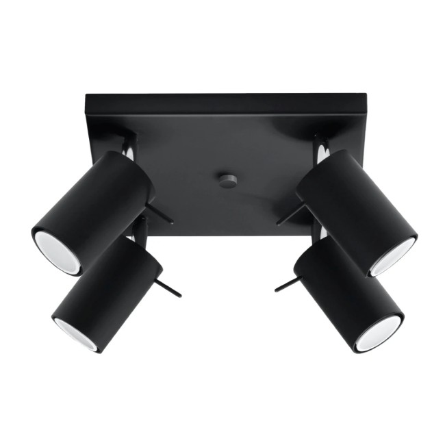 Ceiling light Vinivi, black, 4 lights