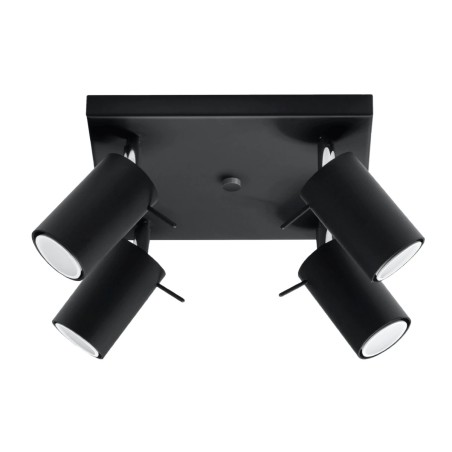 Ceiling light Vinivi, black, 4 lights