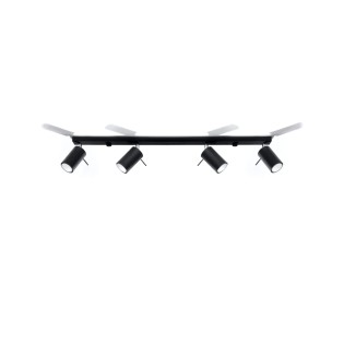 Track light Vinivi, black, 4 lights