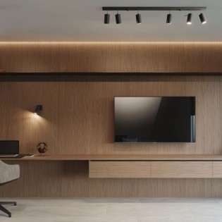 Applique murale Mion, bois naturel