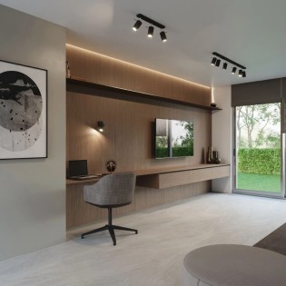 Applique murale Mion, bois naturel