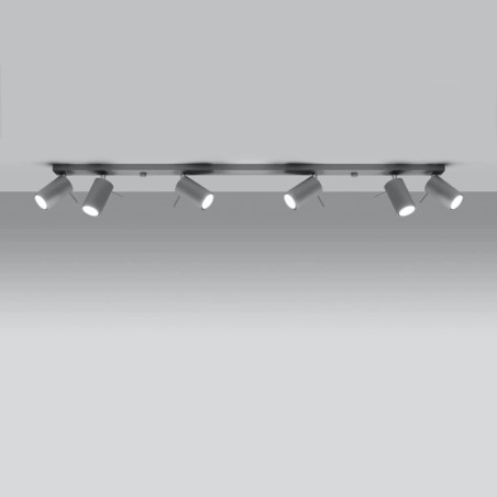 Track light Vinivi, gray, 6 lights